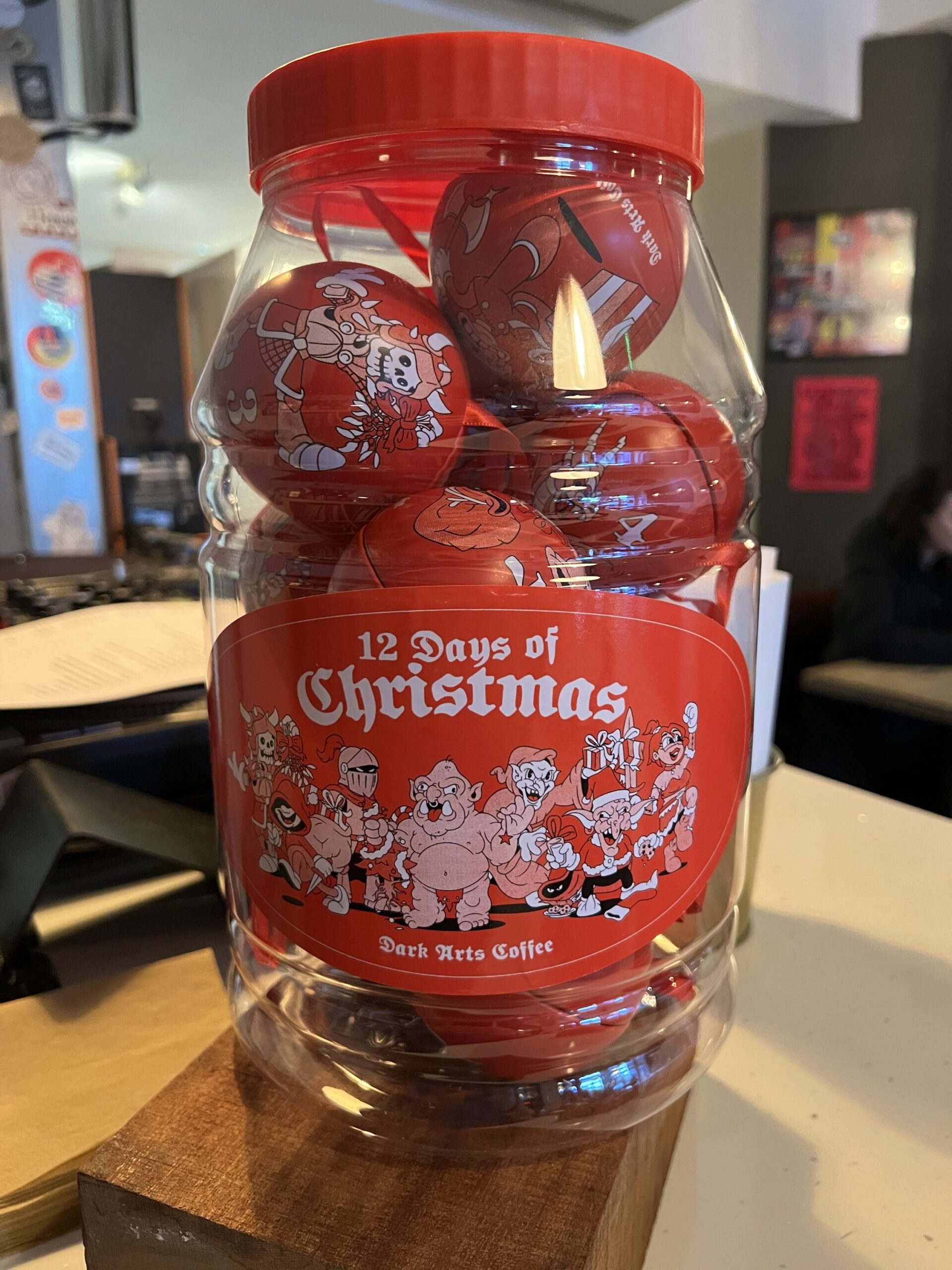 12 Days of Christmas Baubles Raffle Ticket